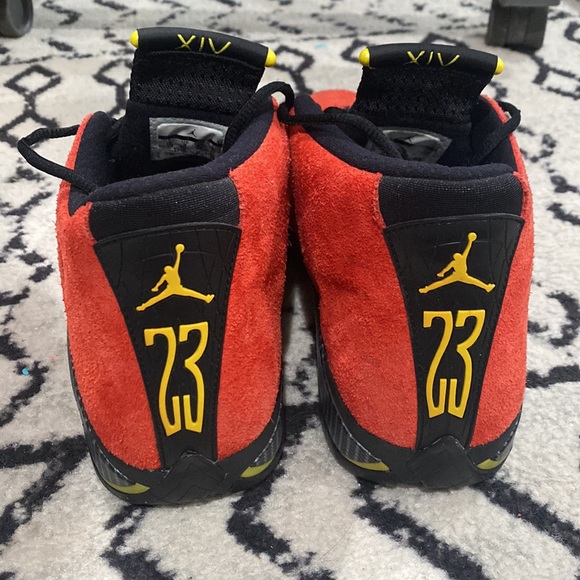 Red Jordan 14s size 10 - Picture 3 of 3